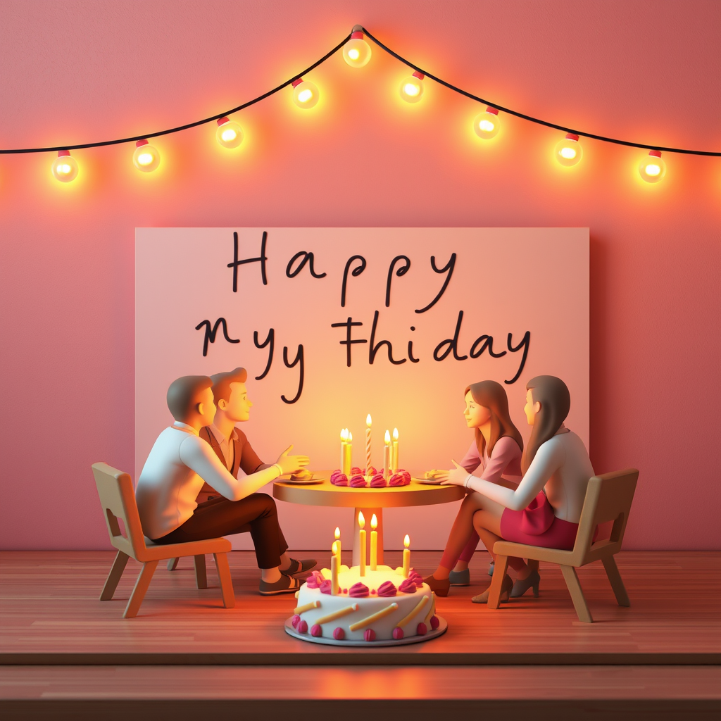 A postcard from all my friends without any lettering, for a man's birthday