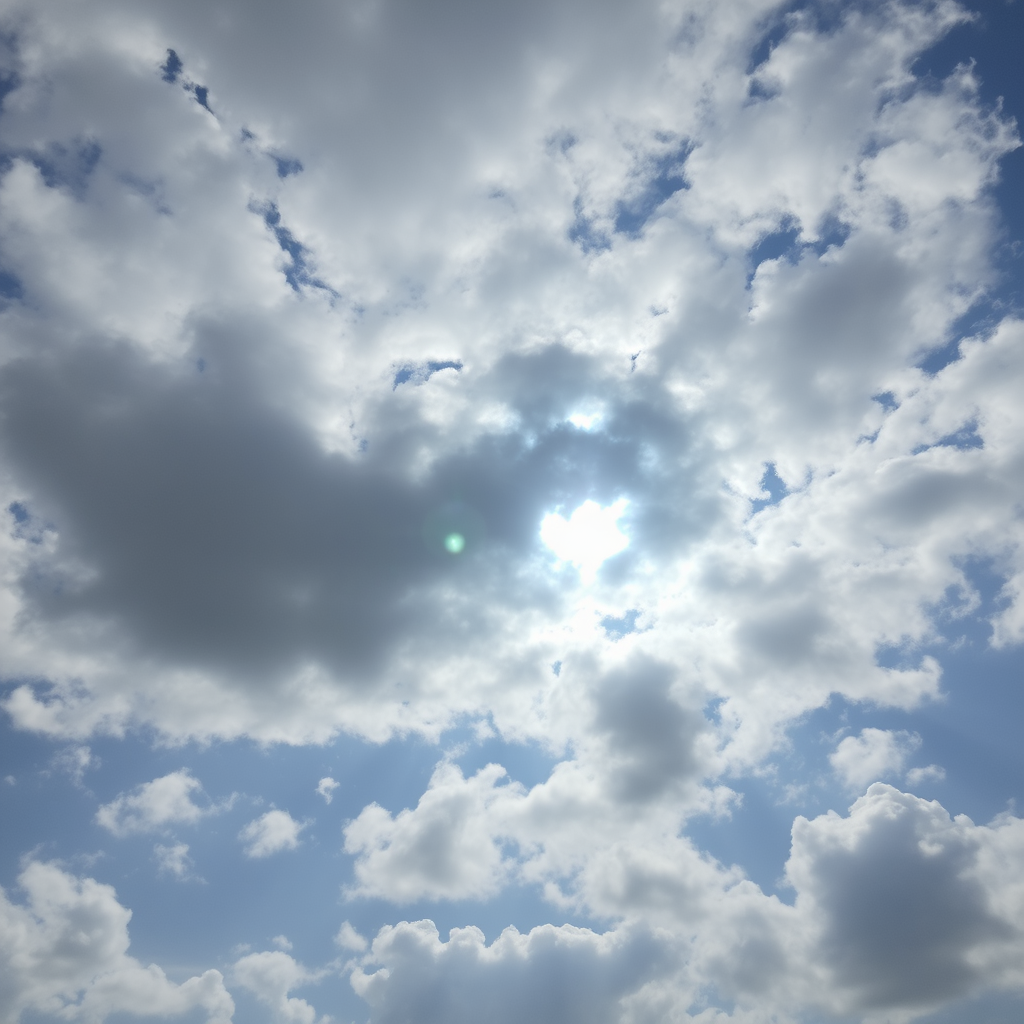 The clouds cover the sky,
The sun doesn't shine,