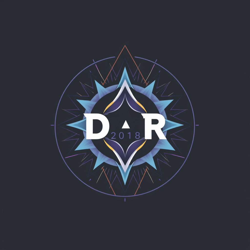 Logo for a website on a transparent background using D A R 2018 Logo for a website on a transparent background using D A R 2018