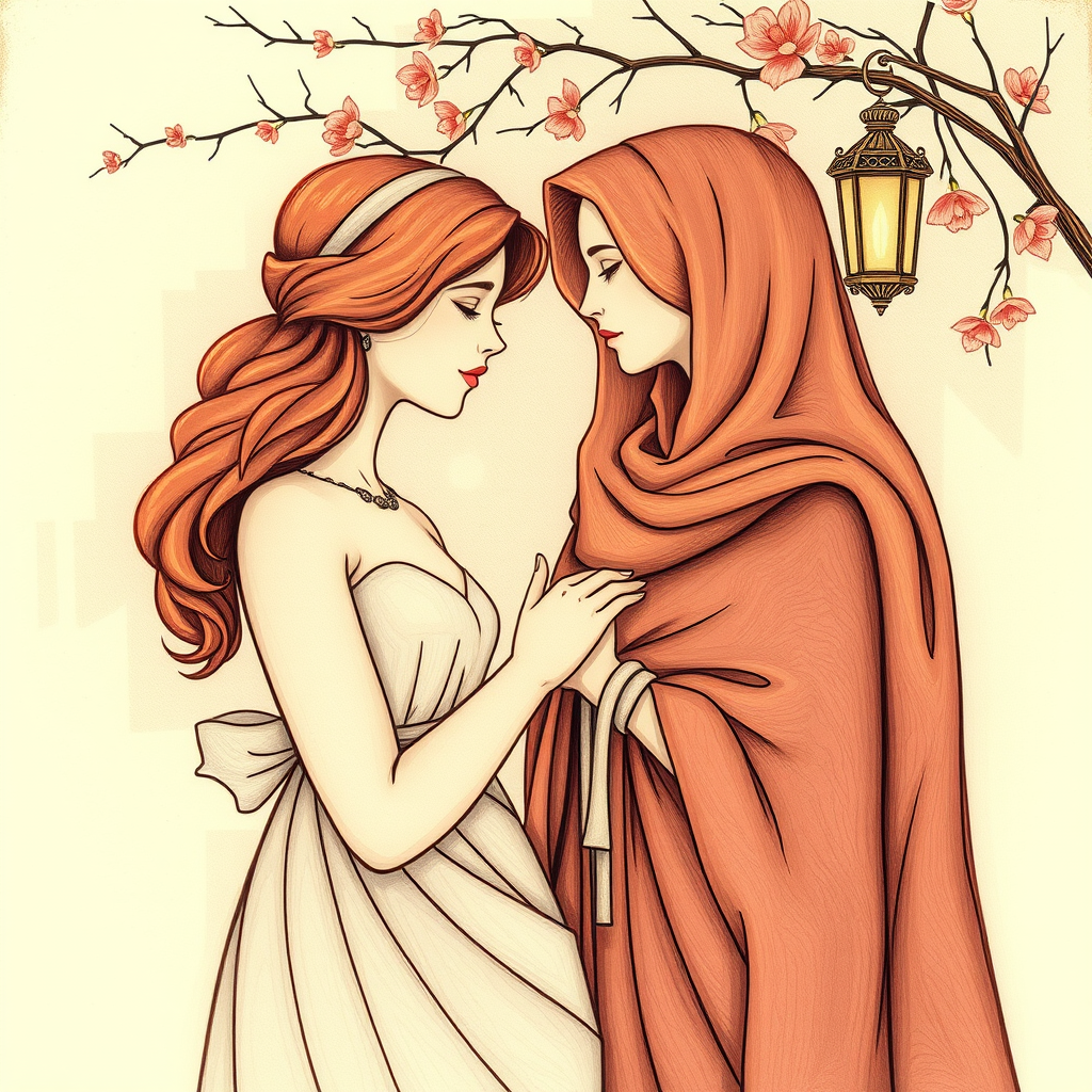 Drawing - without letters and numbers - International Women's Day, March 8