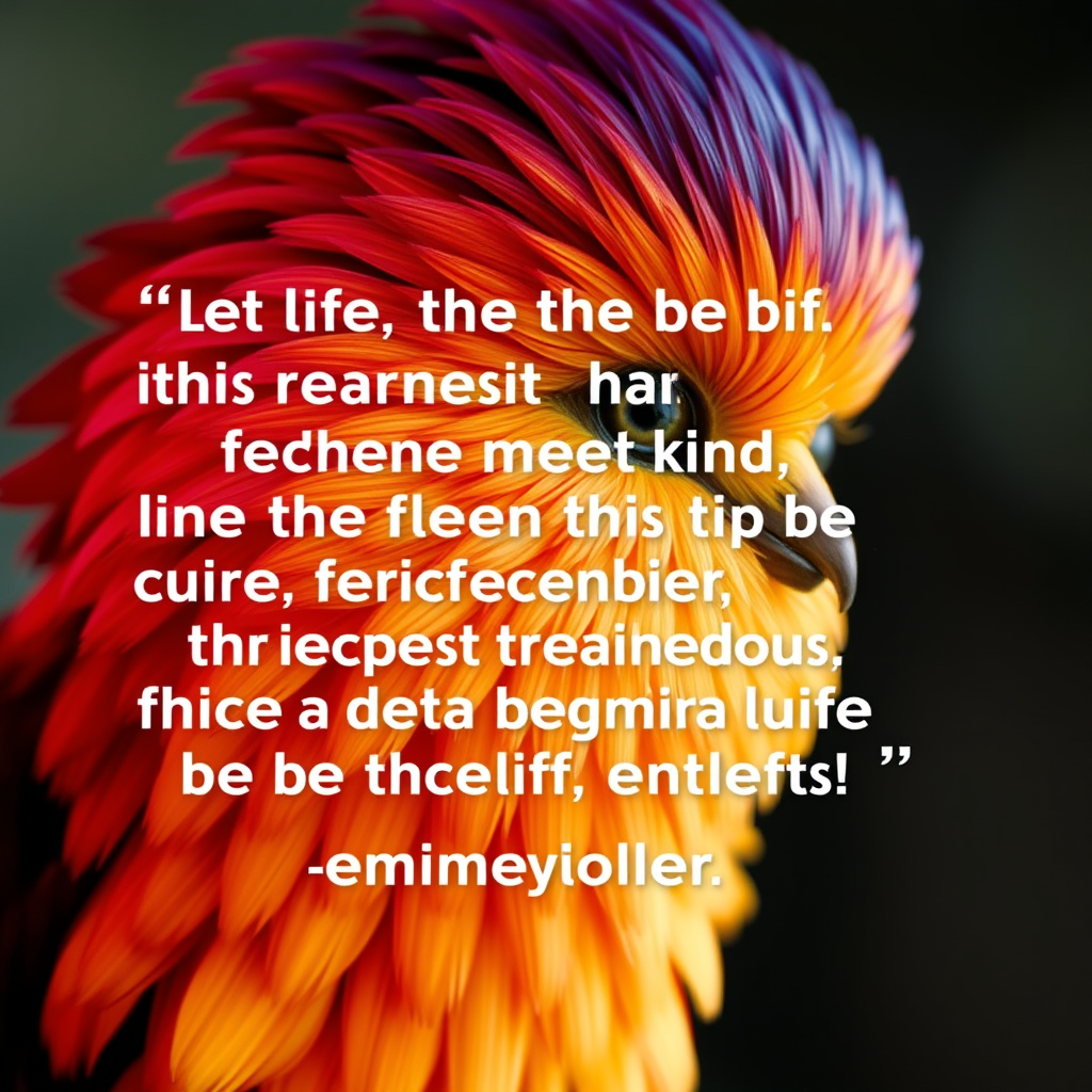 Text overlay of the quote with an image of a determined Nightingale-like figure.