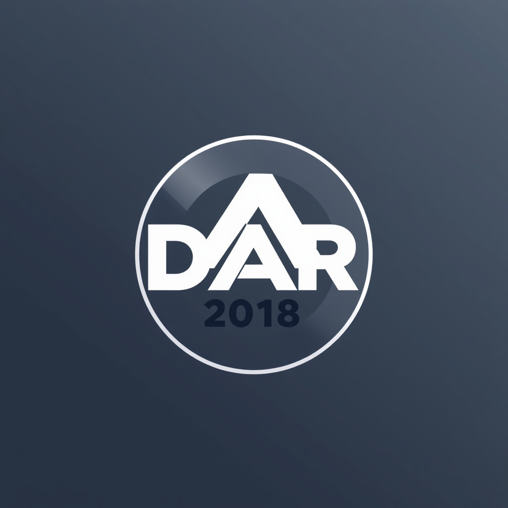 Logo for a website on a transparent background using D A R 2018 Logo for a website on a transparent background using D A R 2018