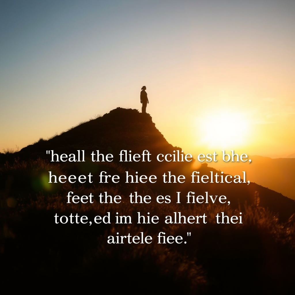 Text overlay of the quote with a thoughtful Hill-like figure.