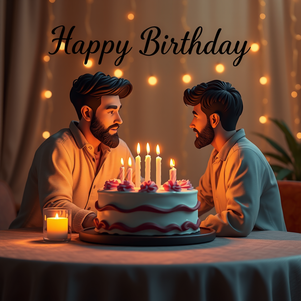 A beautiful birthday card for a man, from his buddies