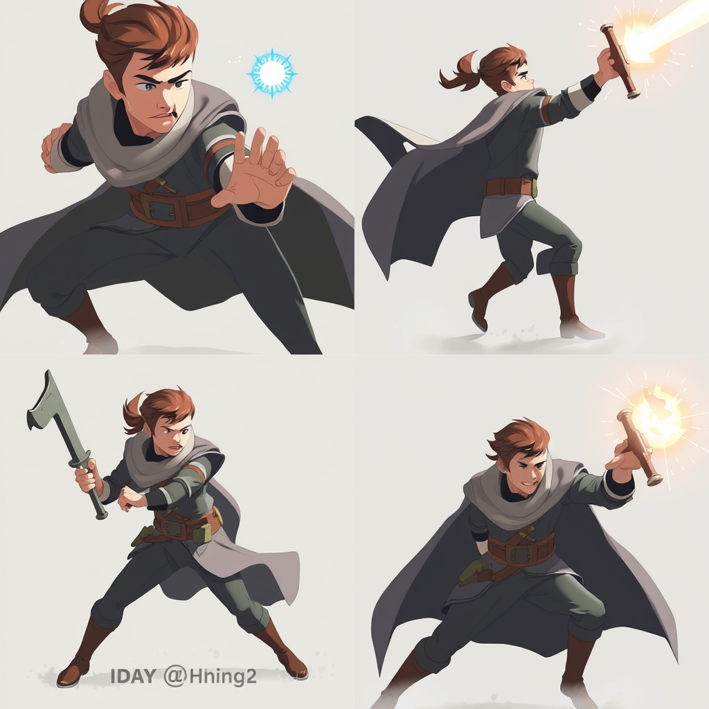 A montage of the Nightingale-like figure taking action and achieving goals.