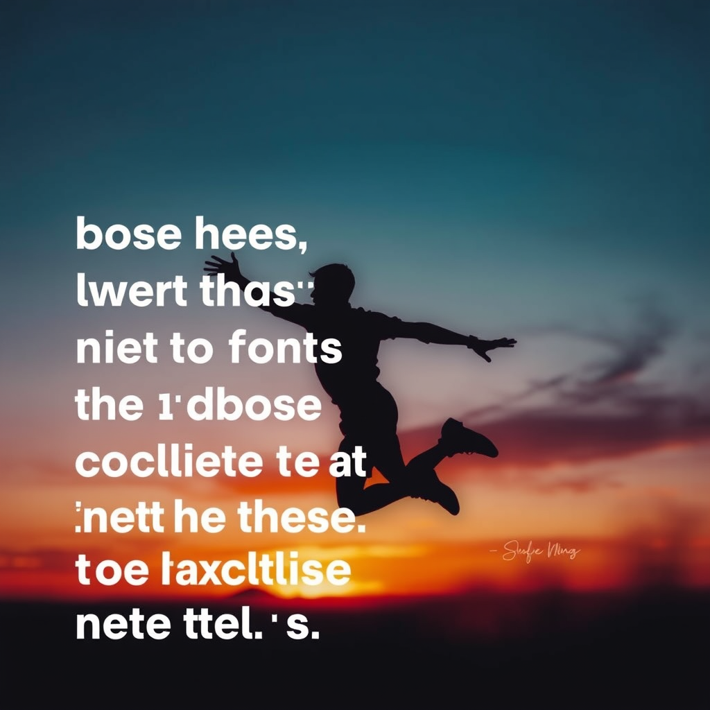 Text overlay of the quote with an image of the Jordan-like figure in action.