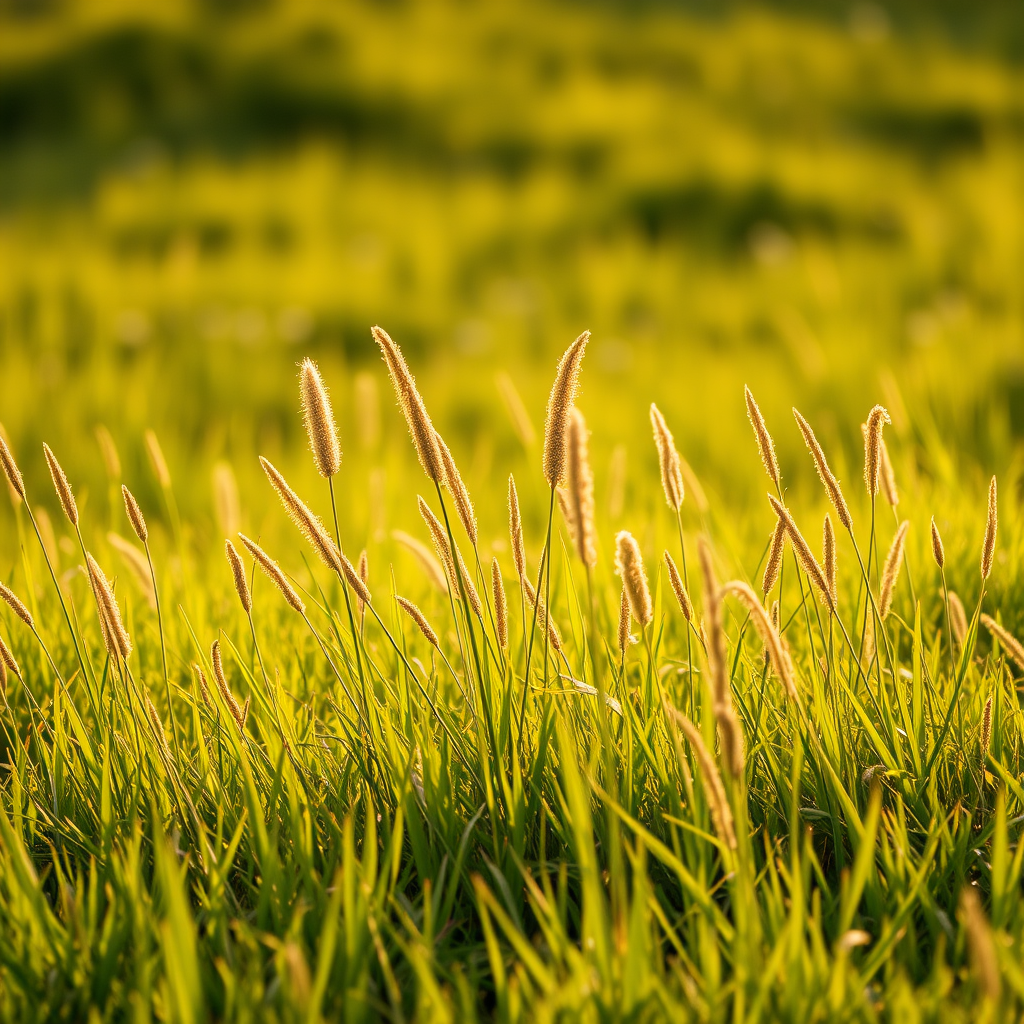 The grass in the meadows withers and turns yellow,