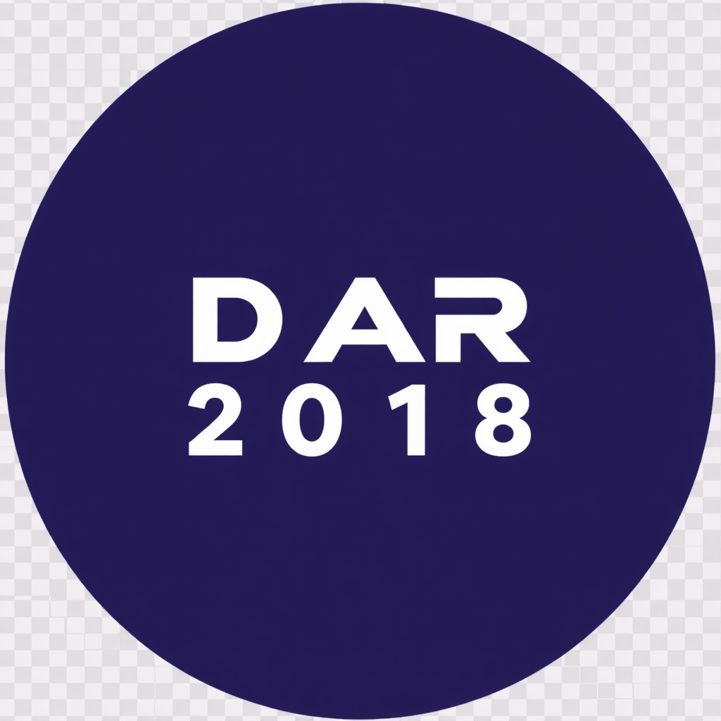 Logo for a website on a transparent background using D A R 2018 Logo for a website on a transparent background using D A R 2018